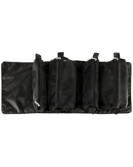 Kosmetyczka składana podróżna wypinana zwijana 4w1 duża pojemność przenośna czarna Kik Sp. z o. o. Sp. k. | Time- 2