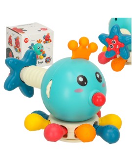 Zabawka sensoryczna gryzak dla niemowląt ośmiornica Bibi-inn niebieska