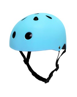 Kask rowerowy dla dziecka Trike Fix dziecięcy regulowany LED M 55-58cm niebieski