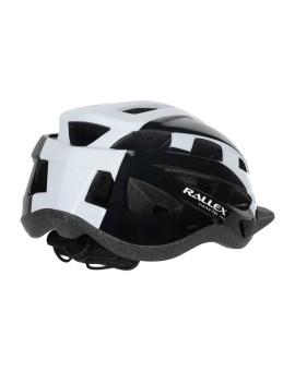 Kask rowerowy na rower RALLEX damski męski regulowany czarno-biały M 54-58cm Kik Sp. z o. o. Sp. k. | Time- 2