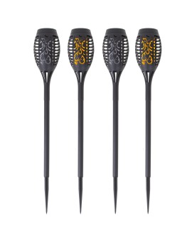 Lampy solarne ogrodowe pochodnie 12LED 4szt. Kik Sp. z o. o. Sp. k. | Time- 2