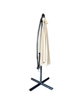 Parasol ogrodowy LUARO duży składany z wysięgnikiem 290cm beżowy Kik Sp. z o. o. Sp. k. | Time- 2
