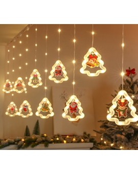 Kurtyna LED na okno girlanda świąteczna choinkowa  3 m 125 LED