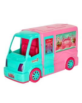 Samochód dla lalek kamper food truck zestaw 21 el.