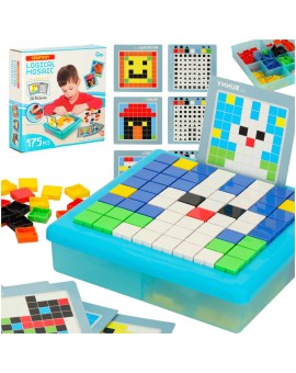 Układanka kreatywna logiczna klocki puzzle mozaika 175 elementów