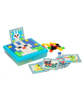 Układanka kreatywna logiczna klocki puzzle mozaika 175 elementów Kik Sp. z o. o. Sp. k. | Time- 2