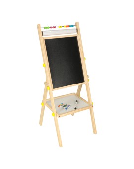 Tablica magnetyczna kredowa dwustronna drewniana literki kreda 38x37x90cm Kik Sp. z o. o. Sp. k. | Time- 2