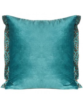Poszewka na poduszkę 45x45 cm welwetowa z efektownym zdobieniem w cętki