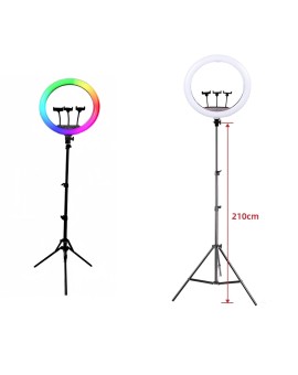 Lampa pierścieniowa do selfie LED RGB Kik Sp. z o. o. Sp. k. | Time- 2