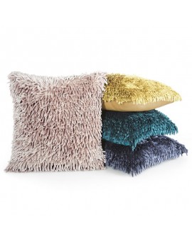 Poszewka na poduszkę 40x40 cm z frędzlami ciemnooliwkowa SHAGGY Eurofirany | Time- 2