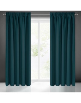 Zasłona Gotowa Logan Na Taśmie 140x270 Cm Petrol