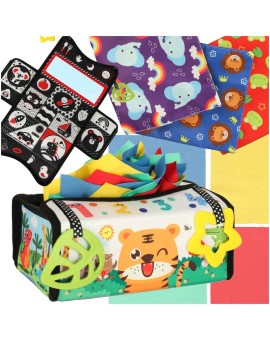 Sorter pudełko z chusteczkami sensoryczne montessori mata 2w1