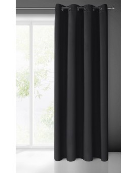 Zasłona Gotowa Logan 135x250 Cm Czarny Eurofirany | Time4house - 2