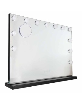 Lusterko do makijażu LED z 15 żarówkami kosmetyczne zoom x10 regulacja jasności Kik Sp. z o. o. Sp. k. | Time- 2