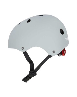 Kask rowerowy dla dziecka Trike Fix dziecięcy regulowany LED M 55-58cm szary ciemny Kik Sp. z o. o. Sp. k. | Time- 2