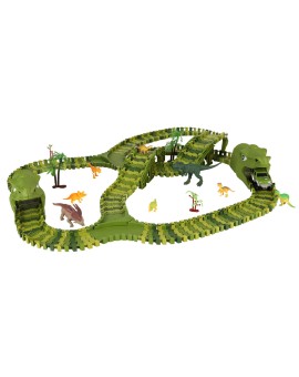 Tor wyścigowy dinozaury samochody XXL TRACK 240 elementów Kik Sp. z o. o. Sp. k. | Time- 2