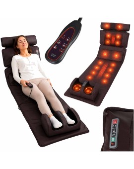 Masażer pleców ciała mata masująca z pilotem Shiatsu podgrzewanie masaż nóg