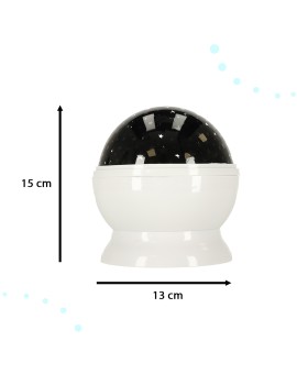 Lampka nocna projektor gwiazd 2w1 USB biała Kik Sp. z o. o. Sp. k. | Time- 2
