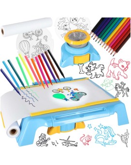 Projektor rzutnik stolik do rysowania karty niebieski