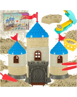 Piasek dla dzieci 750g zamek zestaw kreatywny