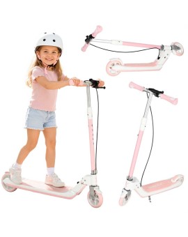 Hulajnoga dla dzieci TRIKE FIX dwukołowa LED składana podwójne hamulce różowa