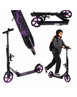 Hulajnoga miejska Trike Fix składana koła 200mm czarno-fioletowa