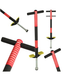 Skoczek drążek do skakania pogo z regulacją czerwony