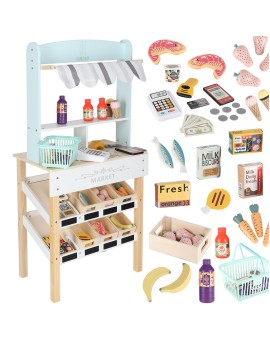 Market drewniany LULILO Melo stragan supermarket z kasą