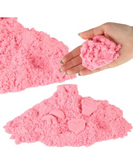 Piasek sensoryczny dla dzieci 1kg w woreczku różowy