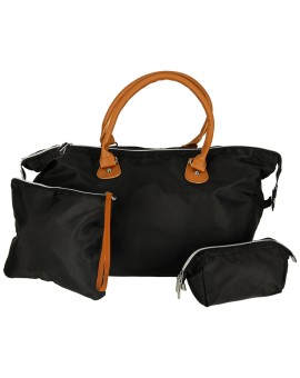 Torba podróżna wielofunkcyjna do wózka dla mamy zestaw czarna