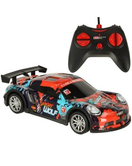 Samochód RC sportowy niebiesko-czerwony Kik Sp. z o. o. Sp. k. | Time- 2