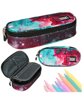 Piórnik szkolny jednokomorowy saszetka St. Right nebula