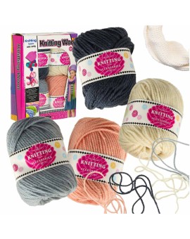 Włóczka kłębek przędza zestaw do szydełkowania 4x50g 60m