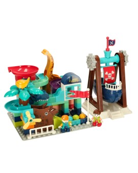 Klocki konstrukcyjne tor kulkowy kulodrom labirynt dinozaury 121 el. Bibi-inn Kik Sp. z o. o. Sp. k. | Time- 2