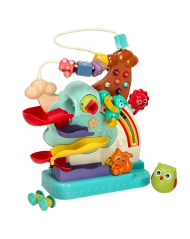 Zabawka interaktywna Montessori tor kulkowy gra magnetyczna wielofunkcyjna sówka 5w1 Bibi-inn Kik Sp. z o. o. Sp. k. | Time- 2