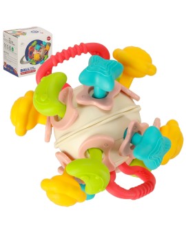 Zabawka sensoryczna gryzak dla niemowląt kula Bibi-inn