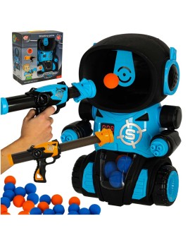 Gra zręcznościowa robot strzelanie do celu gra + 2x pistolet + kulki