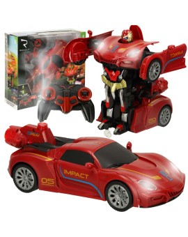 Samochód zdalnie sterowany Transformer Revolt TRANSFORMING ROBOT RACER czerwony