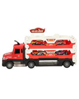 TIR Laweta samochód transporter pojazd składany 6 aut czerwony Kik Sp. z o. o. Sp. k. | Time- 2