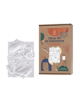 Kolorowanka gipsowa obraz do malowania 3D CANDELLANA ryby zestaw farby i pędzle