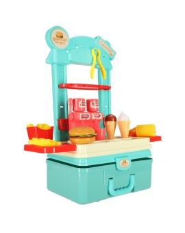 Kuchnia dla dzieci w walizce zestaw do hamburgerów fastfood lody lodziarnia frytki Kik Sp. z o. o. Sp. k. | Time- 2