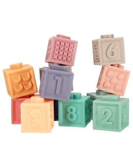 Klocki piłki sensoryczne miękkie edukacyjne 15 elementów Kik Sp. z o. o. Sp. k. | Time- 2