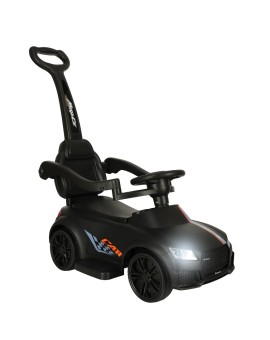 Jeździk pchacz samochód 3w1 z dźwiękiem i światłami czarny Kik Sp. z o. o. Sp. k. | Time- 2