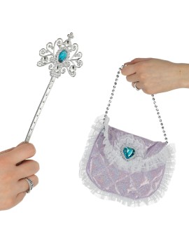 Kostium strój karnawałowy przebranie królowa księżniczka korona torebka 9 elementów Kik Sp. z o. o. Sp. k. | Time- 2