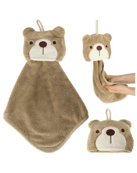 Ręcznik ręczniczek do rąk dla dzieci do przedszkola 42x25cm brązowy miś