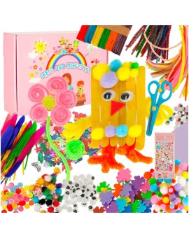 Zestaw kreatywny dla dzieci plastyczny rękodzieło do prac ręcznych XXXL 1200 elementów