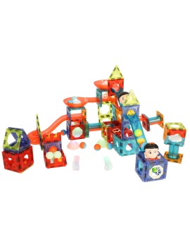 Klocki magnetyczne marble tor kulkowy świecący 202 elementy Kik Sp. z o. o. Sp. k. | Time- 2