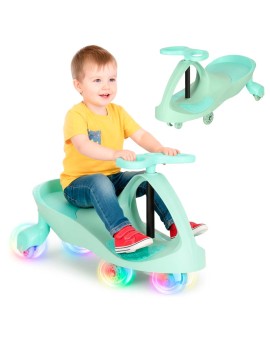 Jeździk grawitacyjny LED Swing Fix S3 świecące koła miętowy