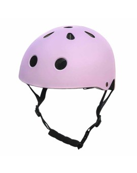 Kask rowerowy dla dziecka Trike Fix dziecięcy regulowany LED M 55-58cm fioletowy
