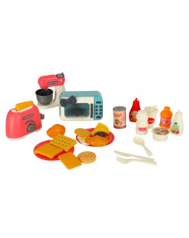 Zestaw Kuchenny: Mikrofala, Toster, Mikser + Jedzenie i Akcesoria – Zabawa w Gotowanie Kik Sp. z o. o. Sp. k. | Time- 2